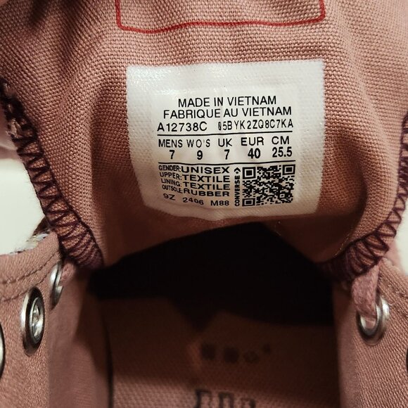 Chuck 70 tweed shimmer maroon converse - Picture 7 of 8